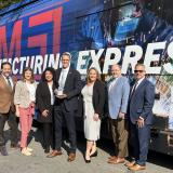 Rep. Feenstra receiving Champion of the Industry Award by AEM